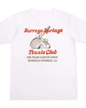 A white t-shirt designed by The Courts