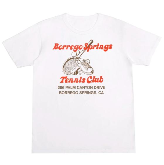 A white t-shirt designed by The Courts