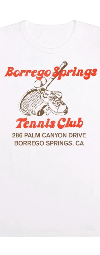 A white t-shirt designed by The Courts