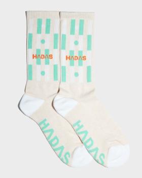 Colorful biege and green Hadas socks