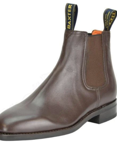 A brown pair of Redpath boots that look similar to Blundstones