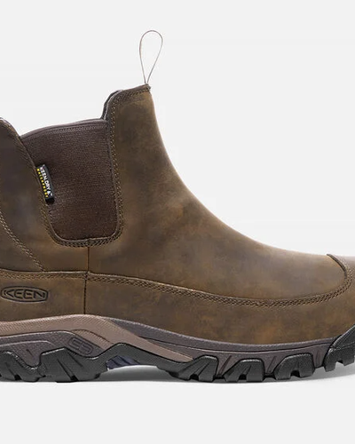 A pair of Keen slip-on workwear boots