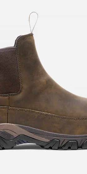 A pair of Keen slip-on workwear boots