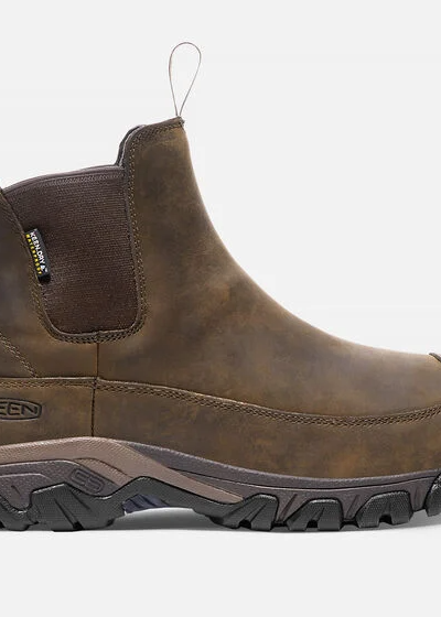 A pair of Keen slip-on workwear boots