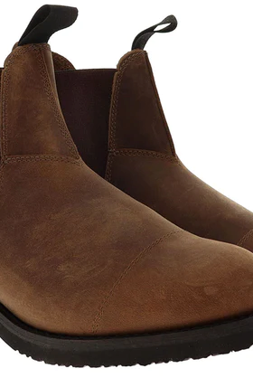 A pair of brown Canada West Slip-on work boots