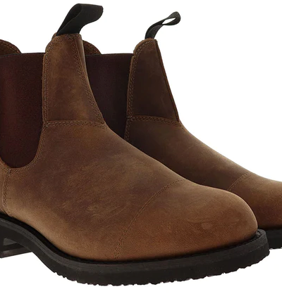 A pair of brown Canada West Slip-on work boots