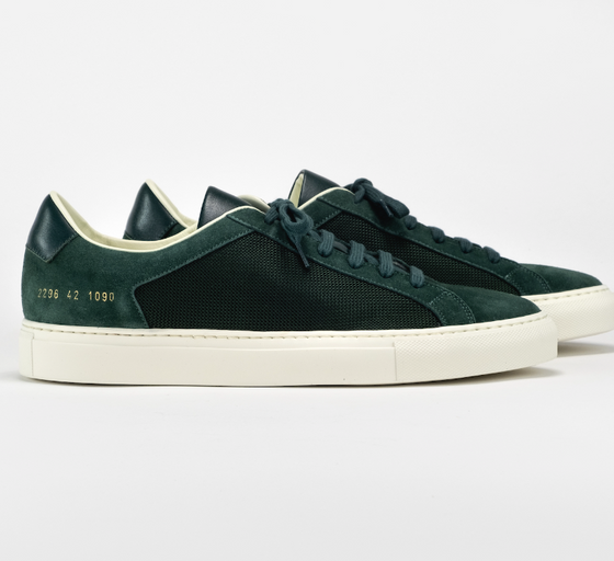 A picture of green Common Projects shoes