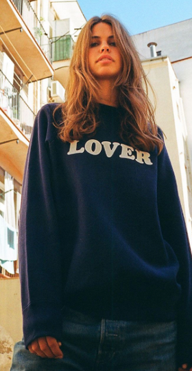 A woman wearing a Bianca Chandon 'Lover' long-sleeve