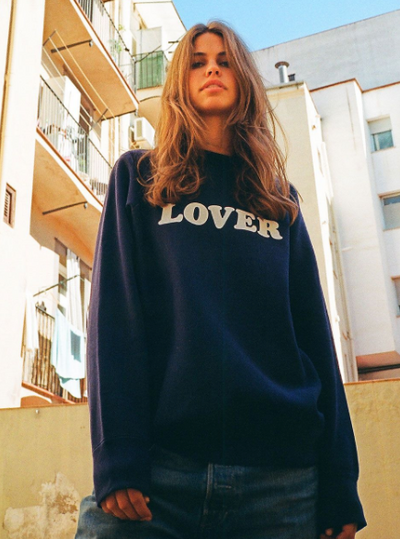 A woman wearing a Bianca Chandon 'Lover' long-sleeve