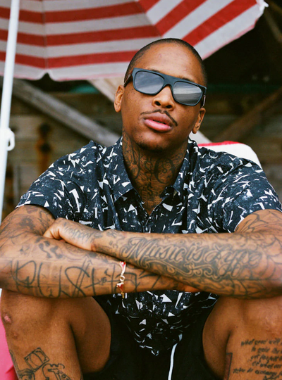 YG wearing Crap sunglasses
