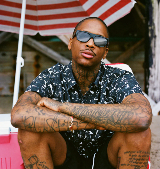 YG wearing Crap sunglasses