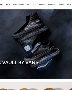 The landing page for Concepts Shop website (September, 2023)