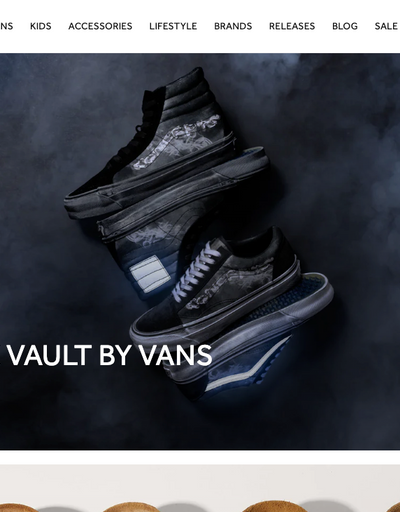 The landing page for Concepts Shop website (September, 2023)