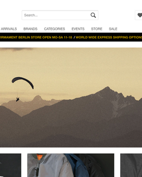 The landing page for Firmament Berlin website (September, 2023)