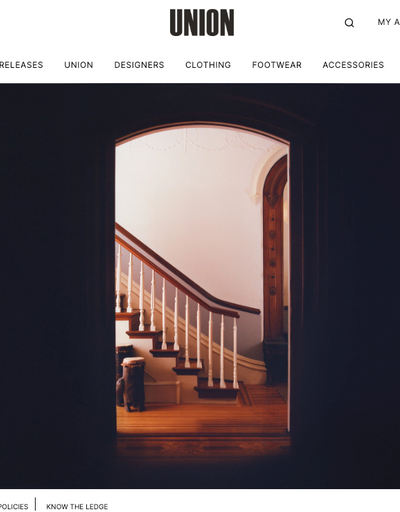 The landing page for Union website (September, 2023)