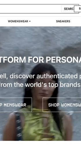 The landing page for Grailed website (September, 2023)