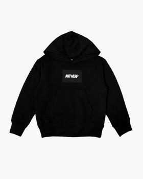 A black hoodie by Vier Antwerp