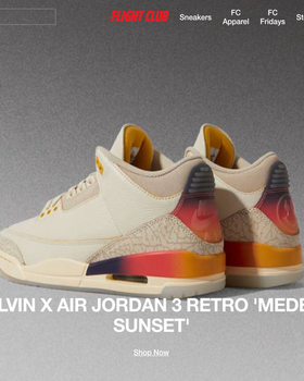 The landing page for FlightClub website (September, 2023)