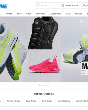 The landing page for Finish Line website (September, 2023)