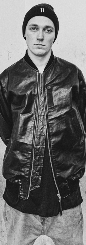 A man wearing a 11 BY BORIS BIDJAN SABERI jacket