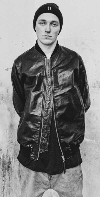 A man wearing a 11 BY BORIS BIDJAN SABERI jacket