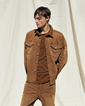 A man wearing an all brown outfit by Cotton Citizen