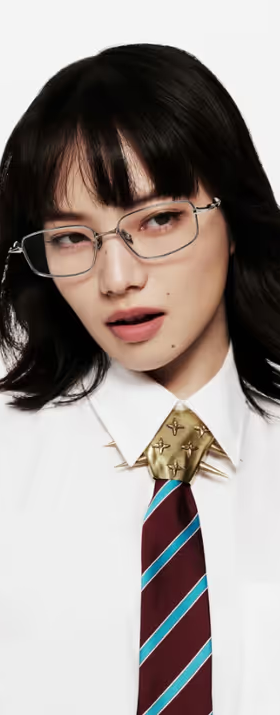 A woman wearing a pair of GENTLE MONSTER glasses