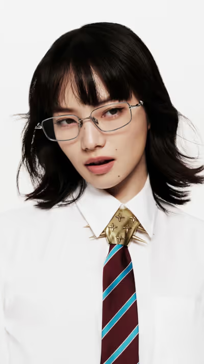 A woman wearing a pair of GENTLE MONSTER glasses