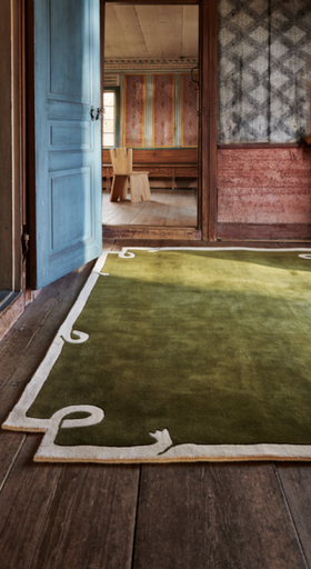 A Nordic Knots green rug