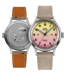 A close up of Studio Underd0g watches in different colors