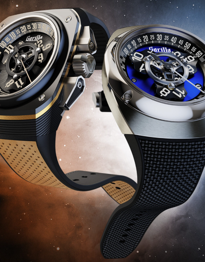 A close up of two pairs of Gorilla Watches