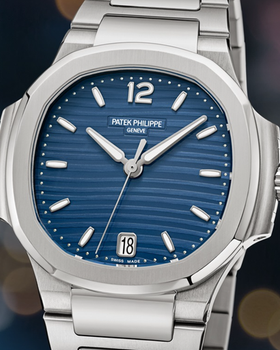 A close up of a Patek Philippe watch
