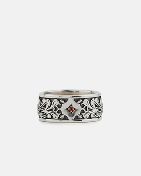 A picture of Serge DeNimes silver kabuto ring