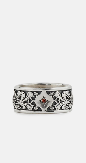 A picture of Serge DeNimes silver kabuto ring
