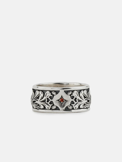 A picture of Serge DeNimes silver kabuto ring
