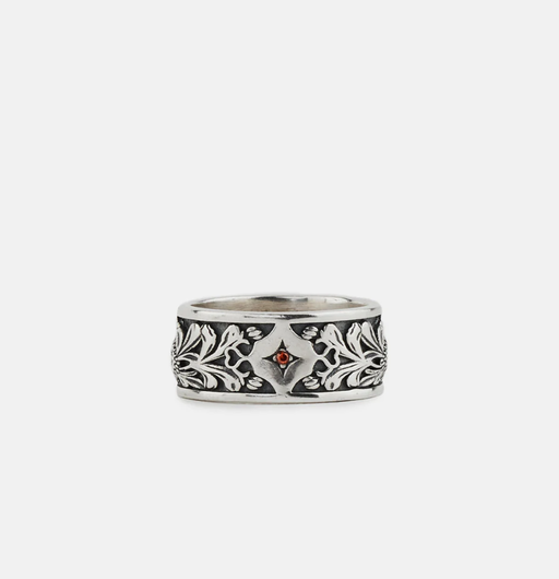 A picture of Serge DeNimes silver kabuto ring