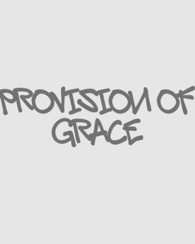 Provision of Grace cursive logo on a whitebackground