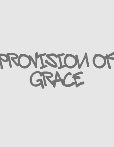 Provision of Grace cursive logo on a whitebackground