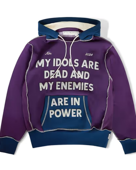 A purple color hoodie from Advisory Board Crystals