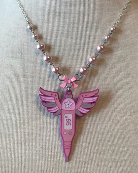 A picture of magical first aid thermometer necklace