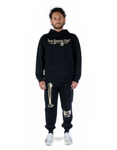 A man wearing prh ds hoodie jetty