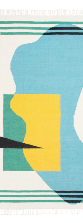 An image of Lunette flatwoven rug