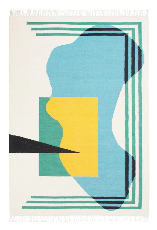 An image of Lunette flatwoven rug