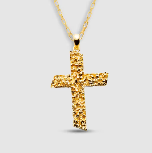 An image of Veneda Carter signature flat cross pendant necklace