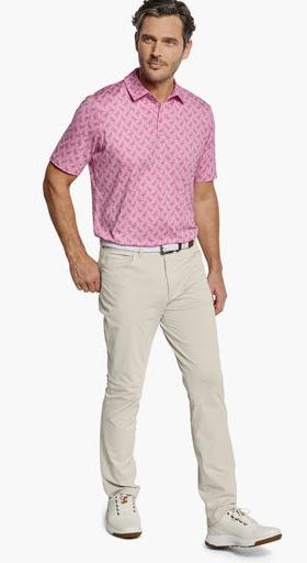 A man wearing a Johnston & Murphy XC4® performance polo