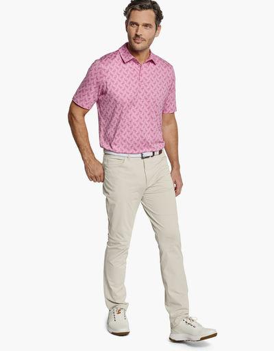 A man wearing a Johnston & Murphy XC4® performance polo