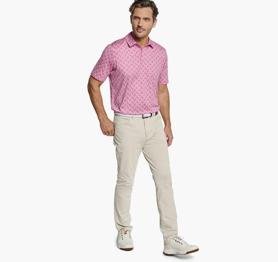 A man wearing a Johnston & Murphy XC4® performance polo