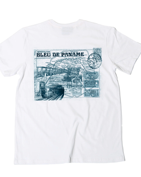 An image of Bleu de Paname white tee-shirt métro