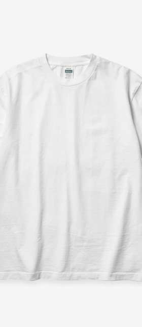An image of Rhythmic Tones made in usa crew neck s/s t-shirt - white