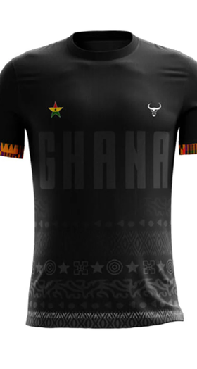 An image of MIZIZI ghana sankofa soccer jersey